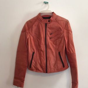 Real Red Leather Jacket